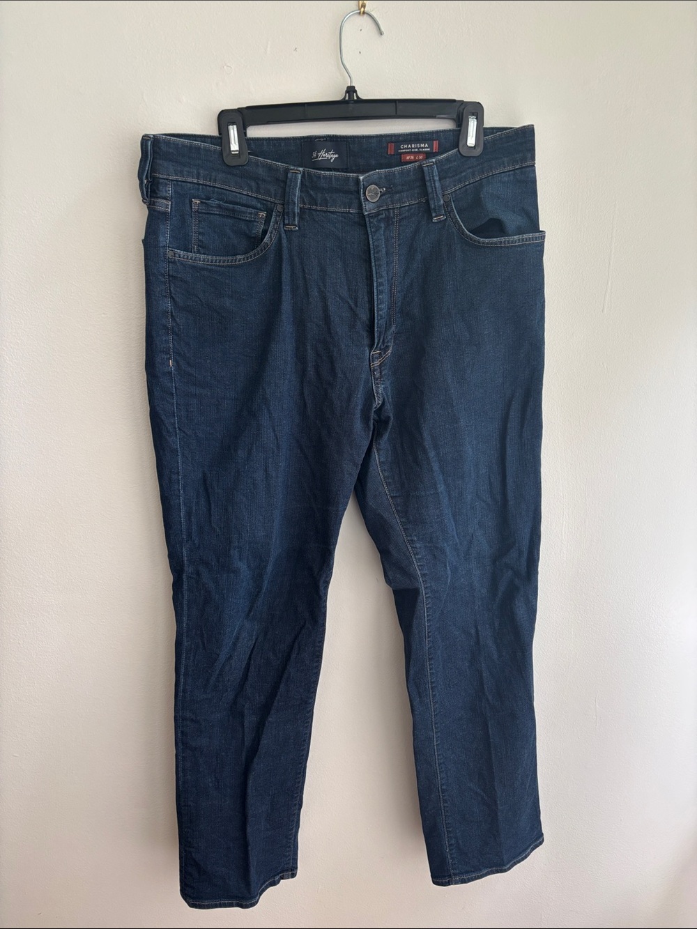 34 Heritage men’s denim blue jeans